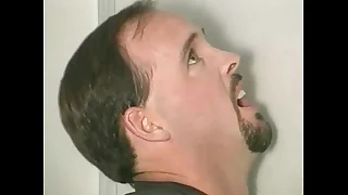 Gloryhole stealing his cum